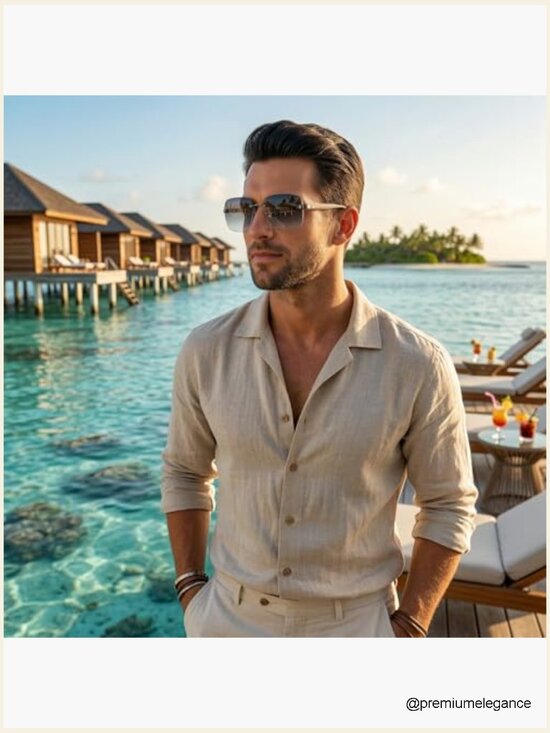 Semi-rimless Rectangular Sunglasses UV400 Lightweight main image 7